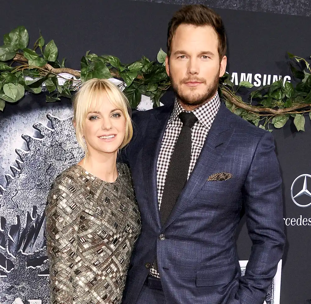 Anna Faris and Chris Pratt attend the premiere of