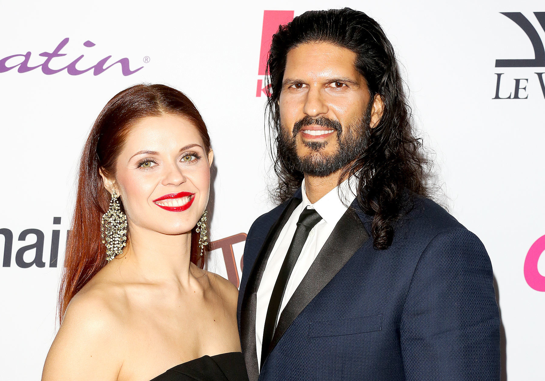 Anna Trebunskaya and Nevin Millan (R) attend OK! Magazine's annual pre-Oscar event at Nightingale Plaza on February 22, 2017 in Los Angeles, California.