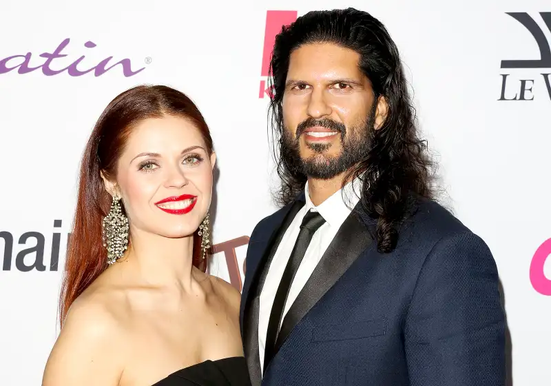 Anna Trebunskaya and Nevin Millan (R) attend OK! Magazine's annual pre-Oscar event at Nightingale Plaza on February 22, 2017 in Los Angeles, California.
