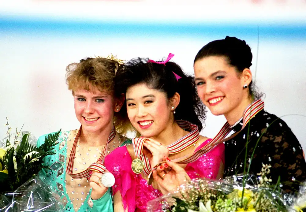 Tonya Harding, Kristi Yamaguchi and Nancy Kerrigan