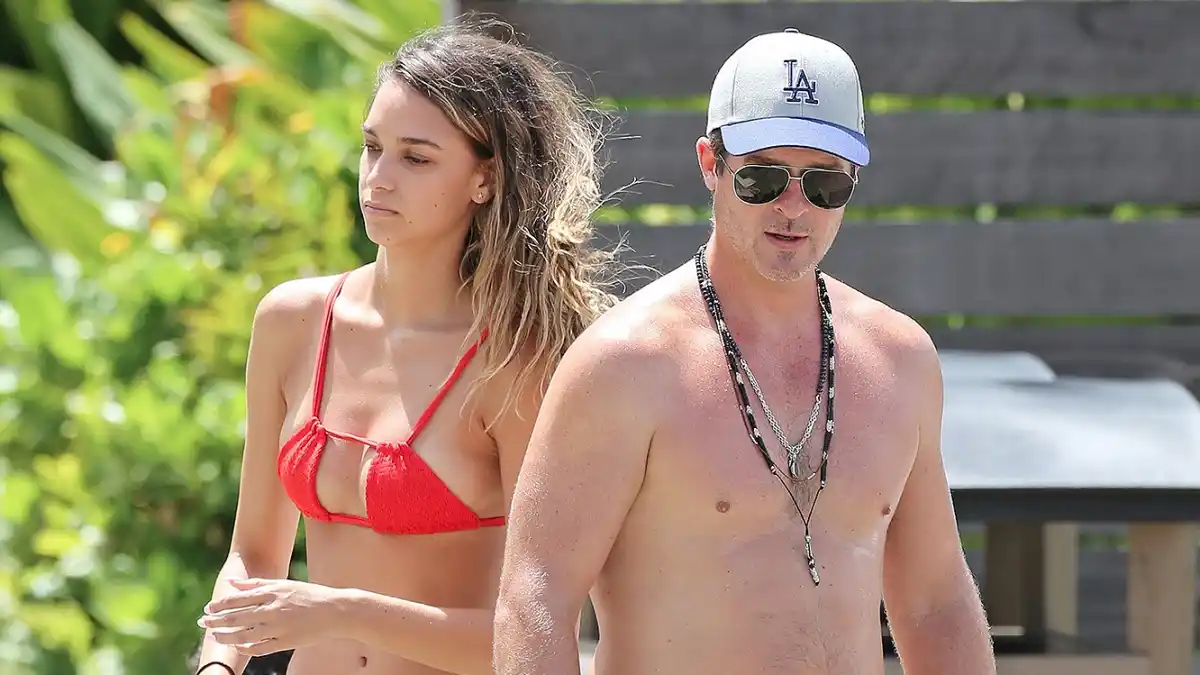 April Love Geary and Robin Thicke