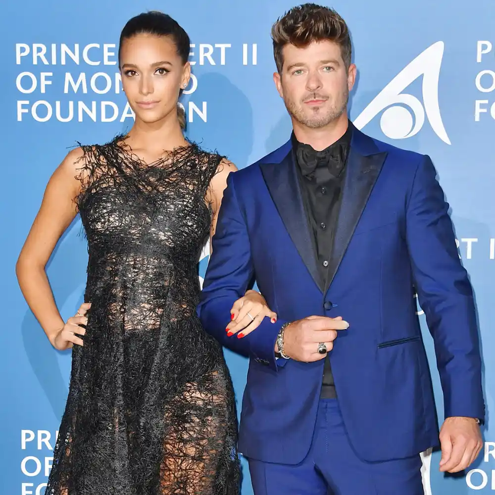 April Love Geary, Robin Thicke, Pregnant, Monte-Carlo Gala