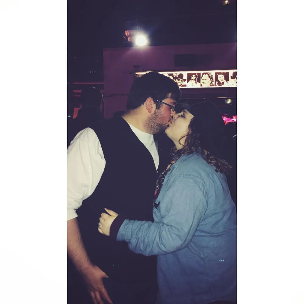 Quinn and Ariel McRae on the night of their engagement.
