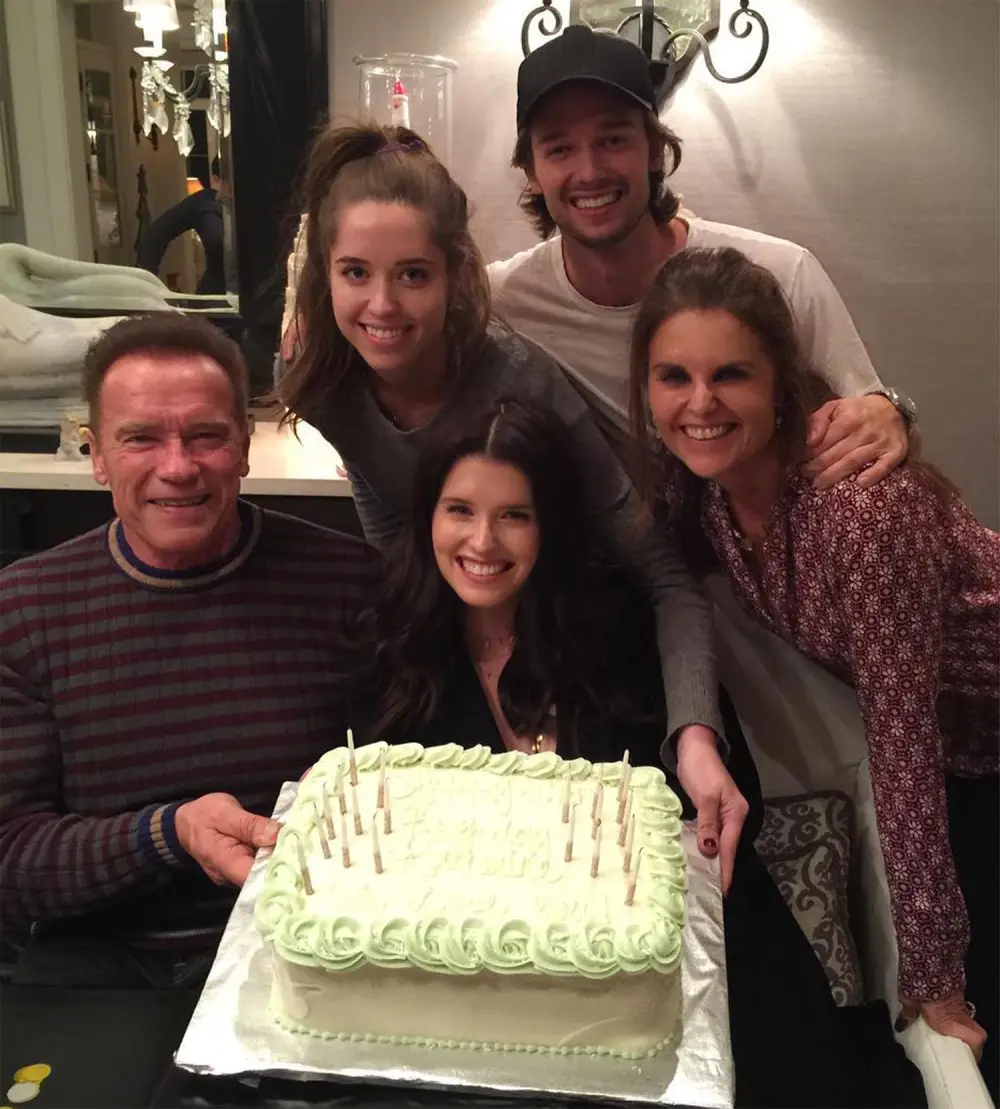Arnold Schwarzenegger, Patrick Schwarzenegger, Katherine Schwarzenegger, Christina Schwarzenegger and Maria Shriver