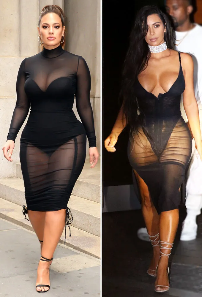 Ashley Graham and Kim Kardashian