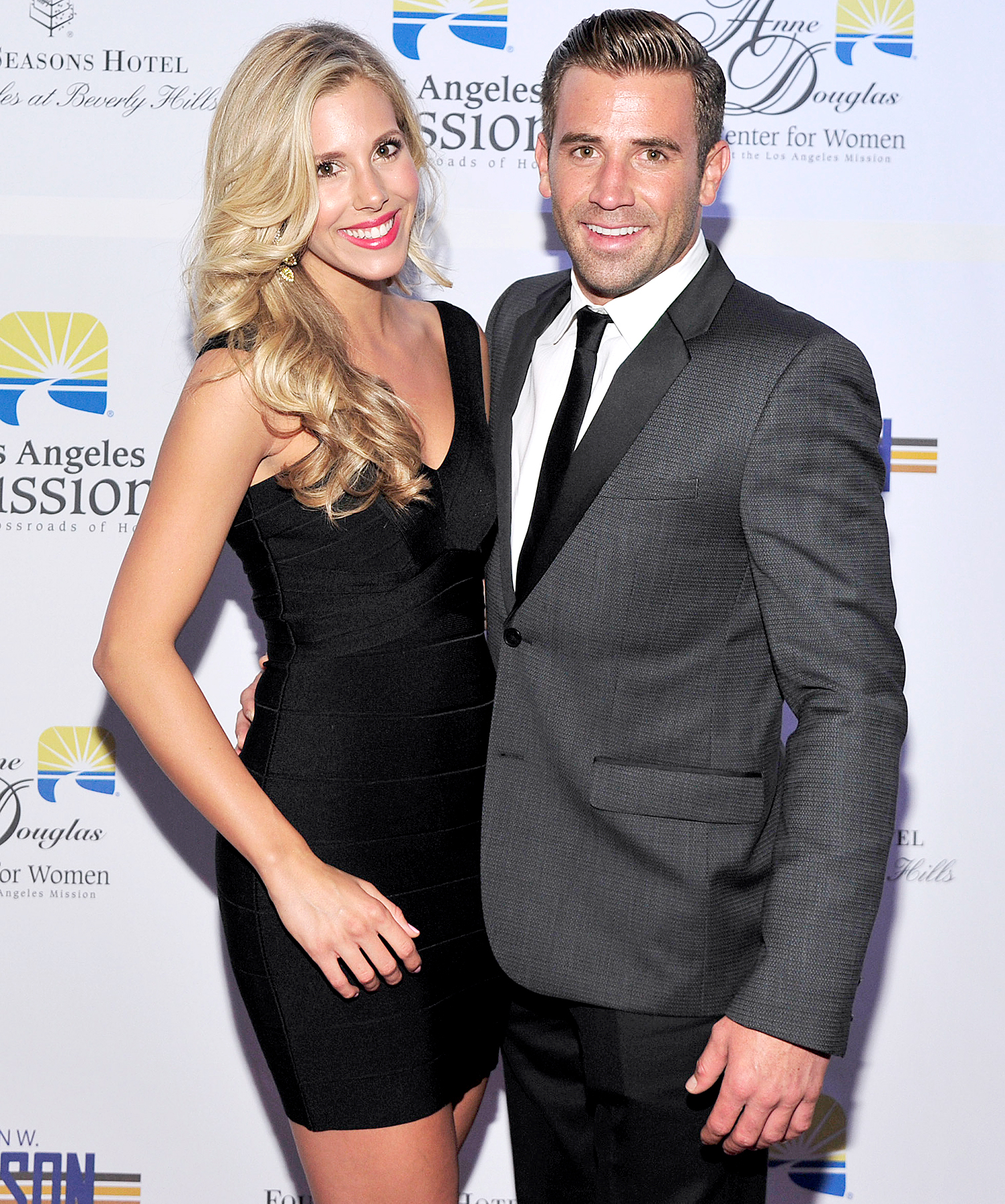 Ashley Slack and Jason Wahler attend the Los Angeles Mission's "Legacy of Vision" Gala at the Four Seasons Hotel Beverly Hills on September 24, 2013 in Beverly Hills, California.