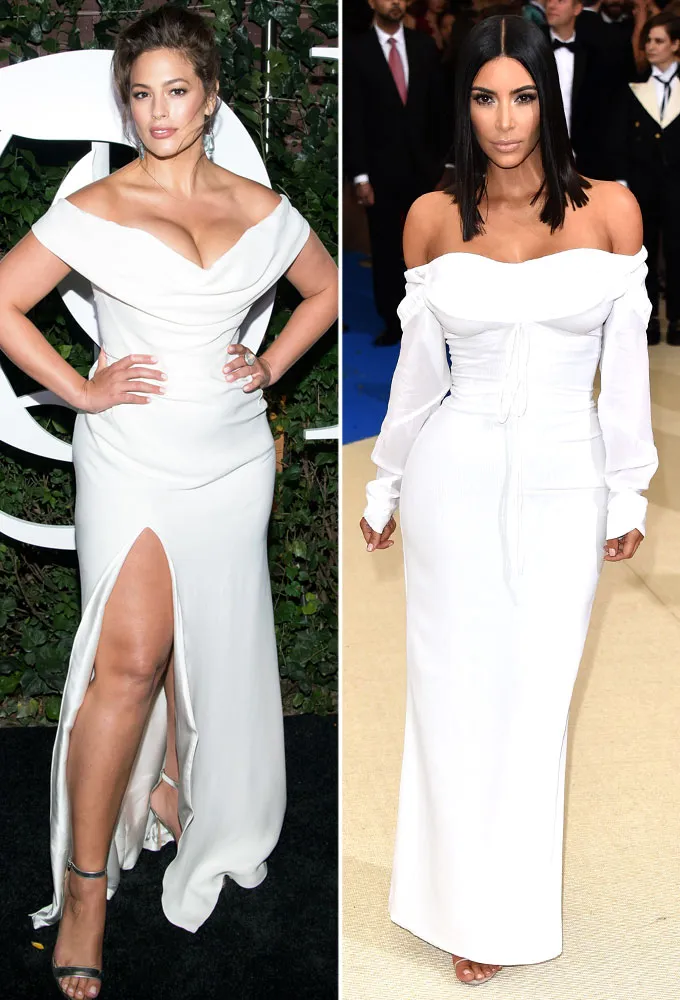 Ashley Graham and Kim Kardashian