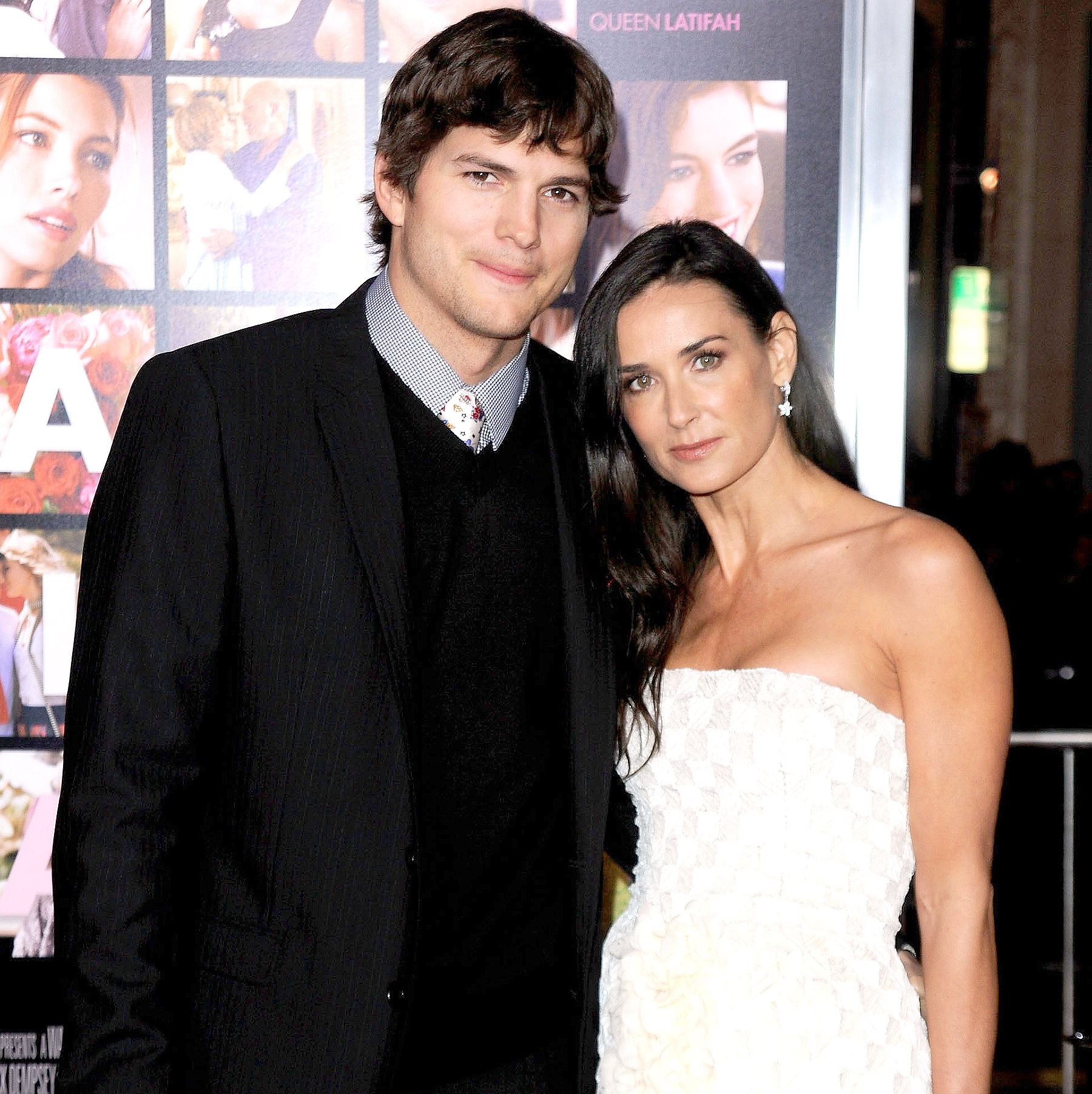 Ashton Kutcher and Demi Moore arrive at the premiere of New Line Cinema's 'Valentine's Day' at Grauman's Chinese Theatre on Feb. 8, 2010, in Hollywood.