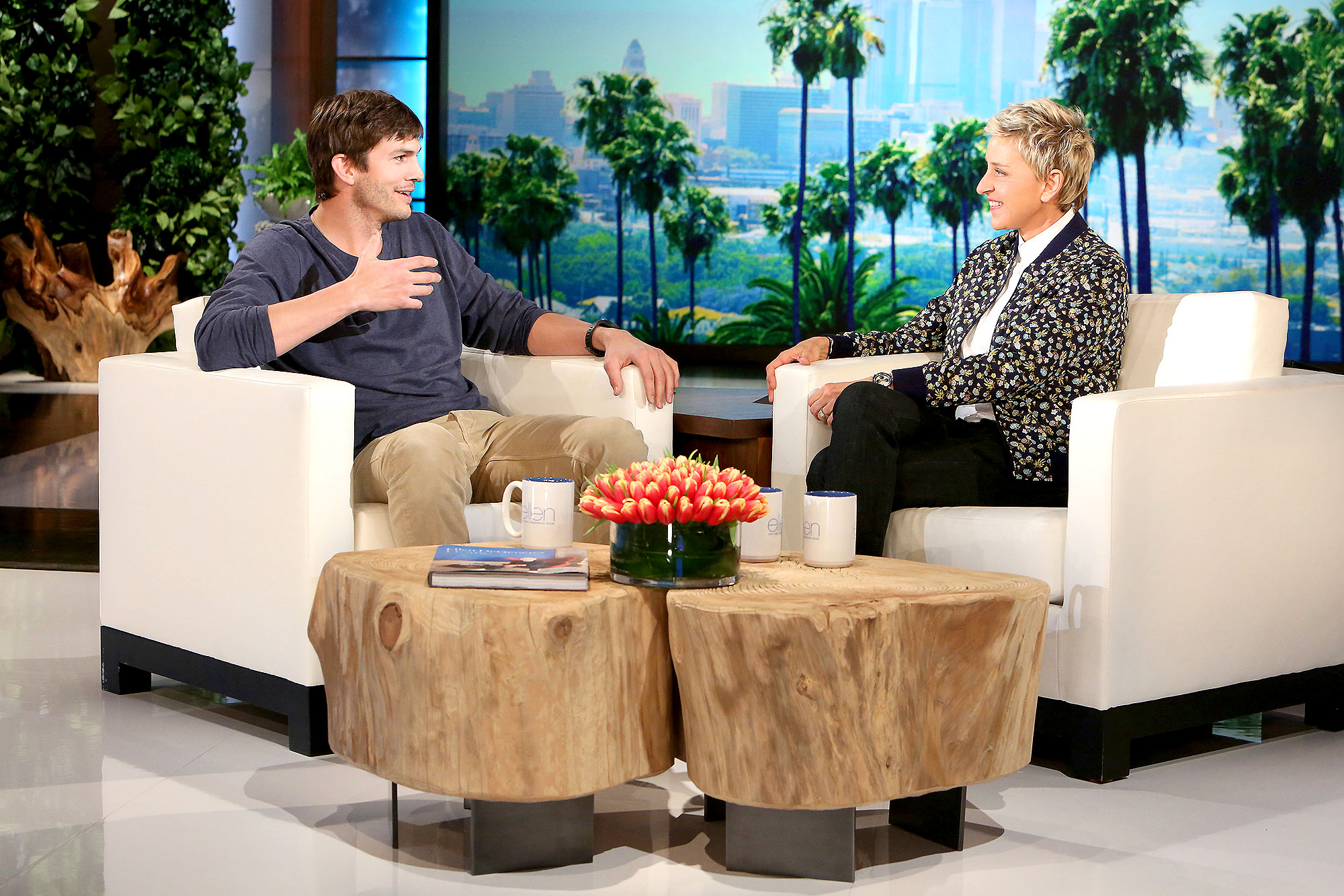 Ashton Kutcher Ellen Degeneres