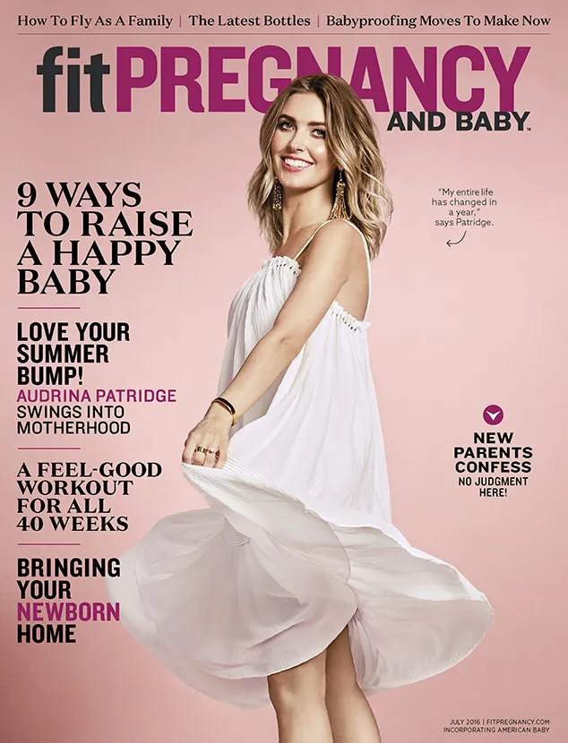 Audrina Patridge on the cover Fit Pregnancy