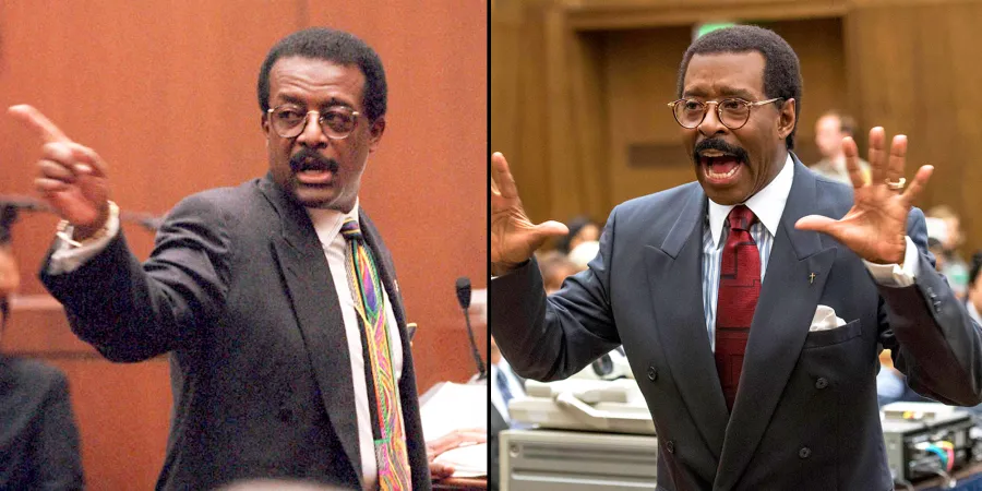 Johnnie Cochran and Courtney B. Vance