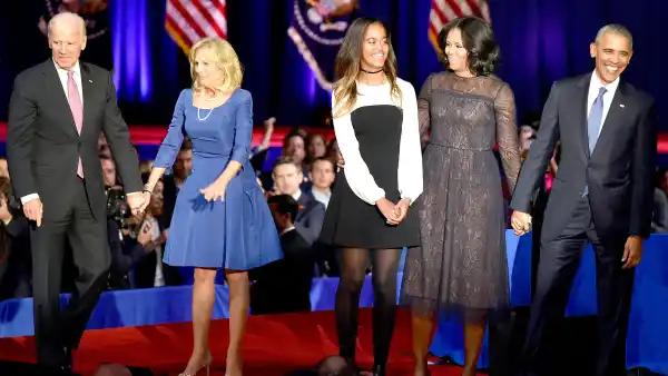 Barack Obama, MIchelle Obama, Malia Obama