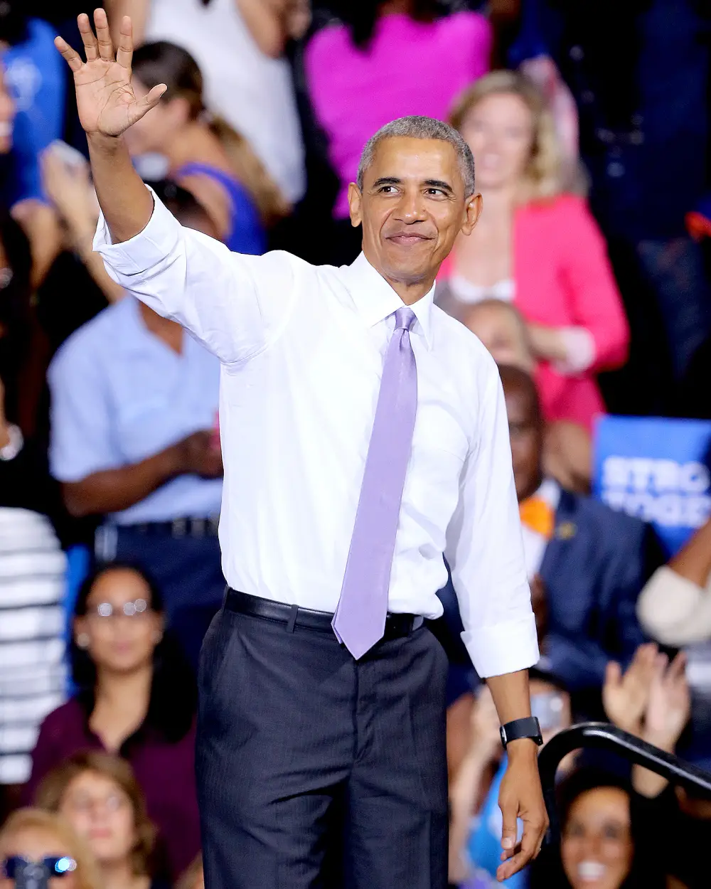 U.S. President Barack Obama speaks at a campaign event for Democratic presidential nominee Hillary Clinton at Florida Memorial University on October 20, 2016 in Miami Gardens, Florida.