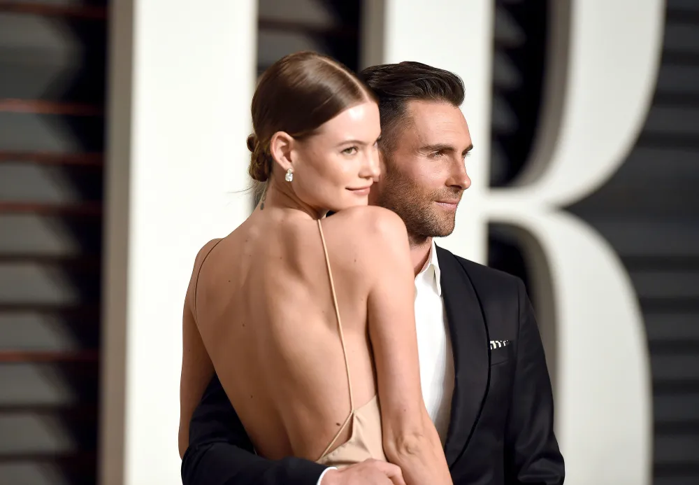 Behati Prinsloo and Adam Levine