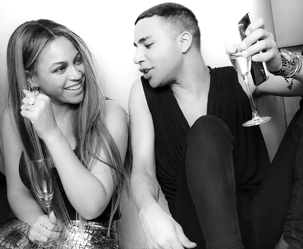 Beyonce Knowles and Olivier Rousteing