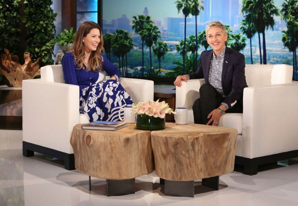 Jessica Biel tells Ellen DeGeneres she's not pregnant