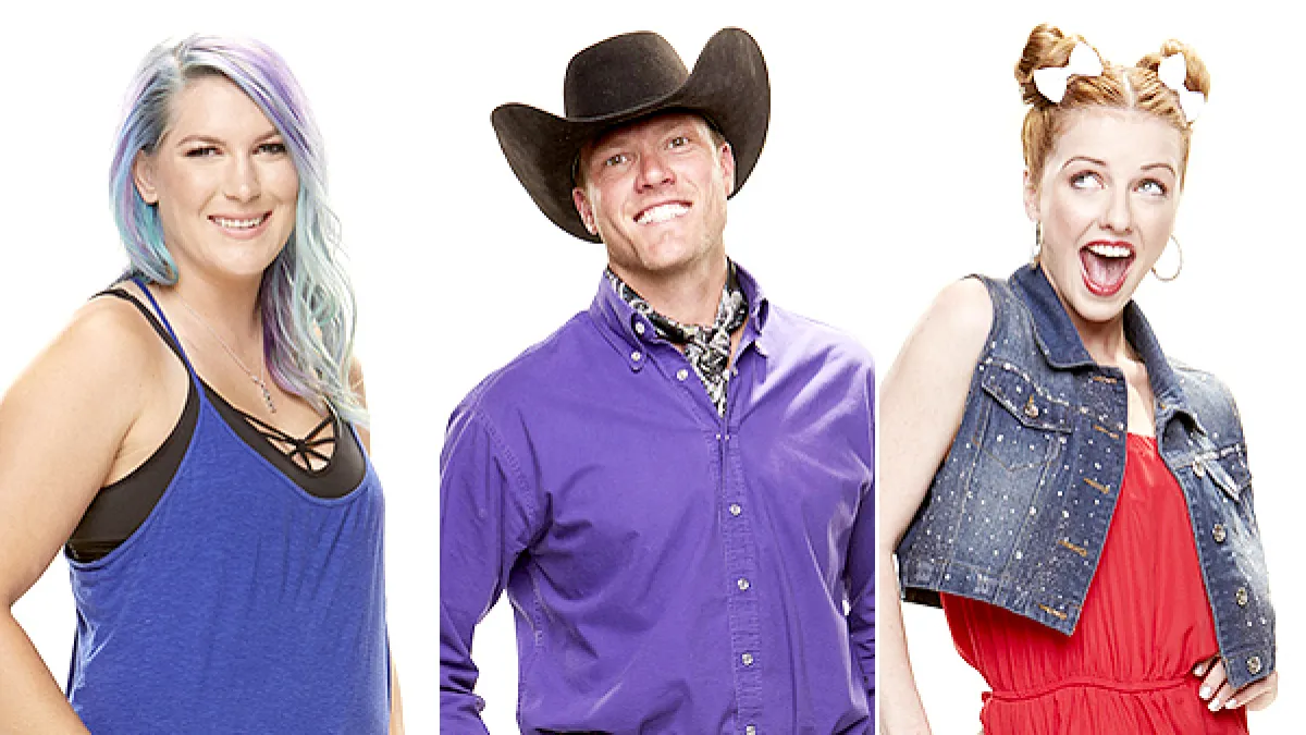 Big Brother contestants Megan, Jason, and Raven