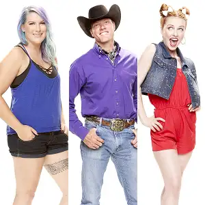 Big Brother contestants Megan, Jason, and Raven