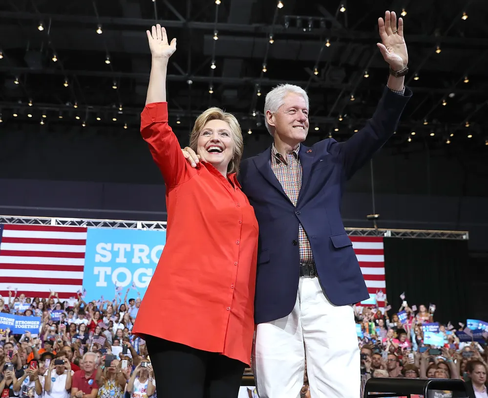 Hillary and Bill Clinton