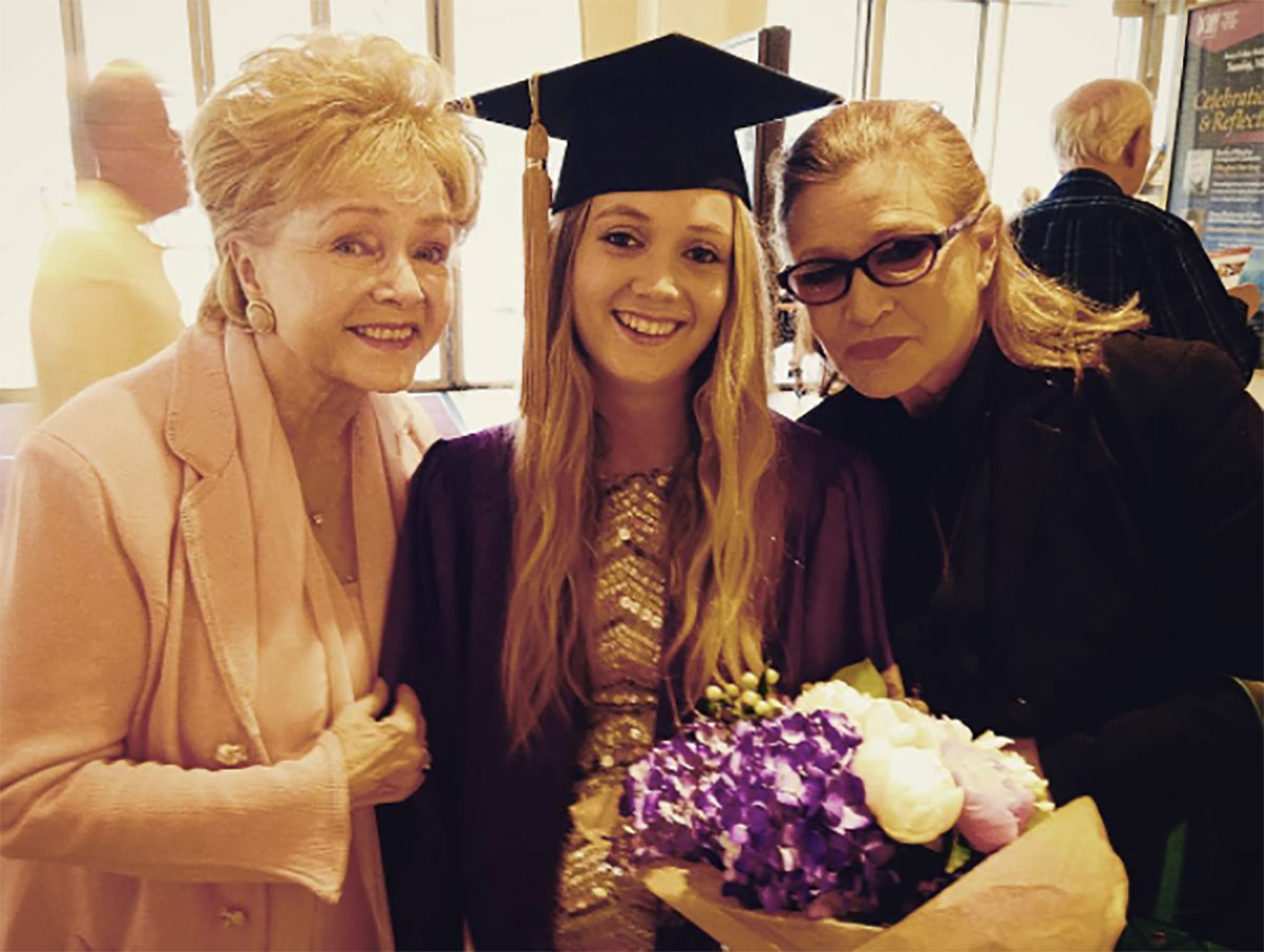 Billie lourd, carrie fisher, debbie reynolds