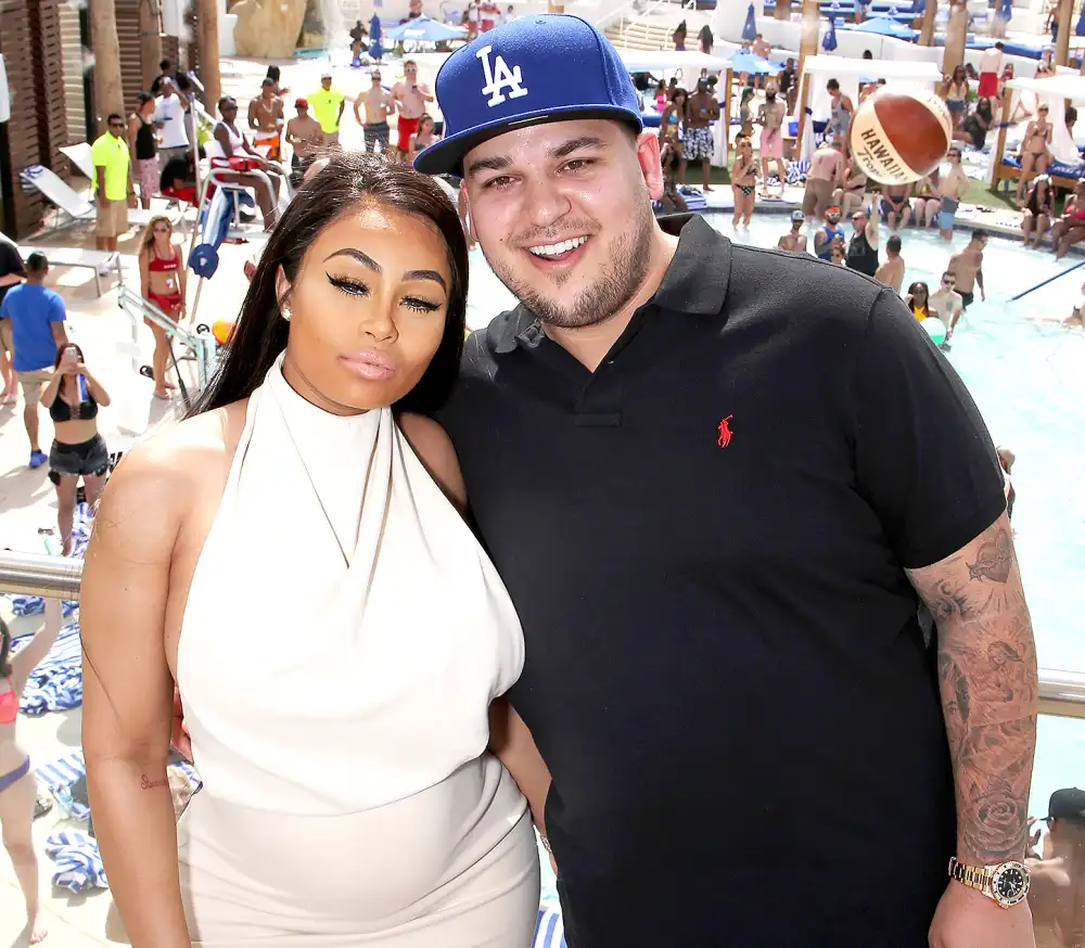 Blac Chyna and Rob Kardashian attend the Sky Beach Club at the Tropicana Las Vegas on May 28, 2016, in Las Vegas.