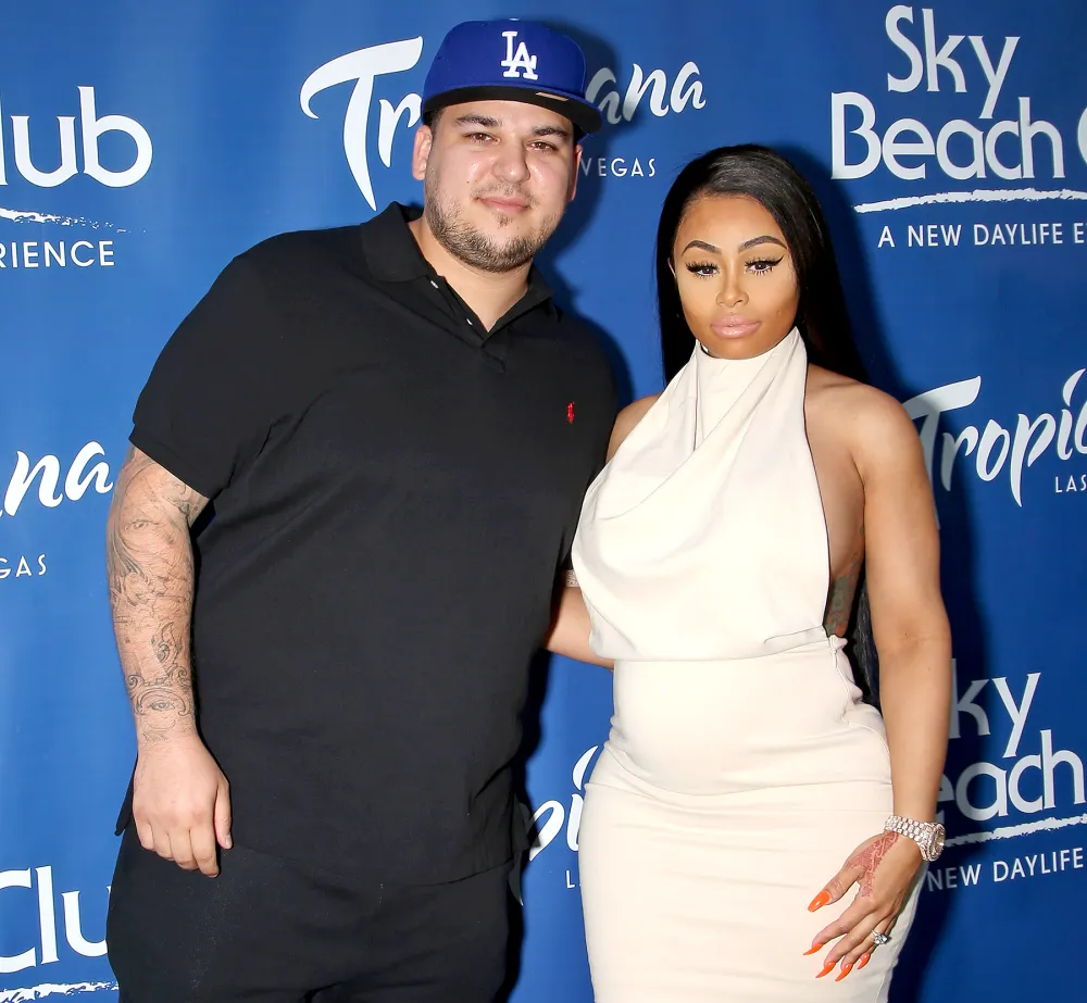 Rob Kardashian and model Blac Chyna attend the Sky Beach Club at the Tropicana Las Vegas on May 28, 2016 in Las Vegas, Nevada.