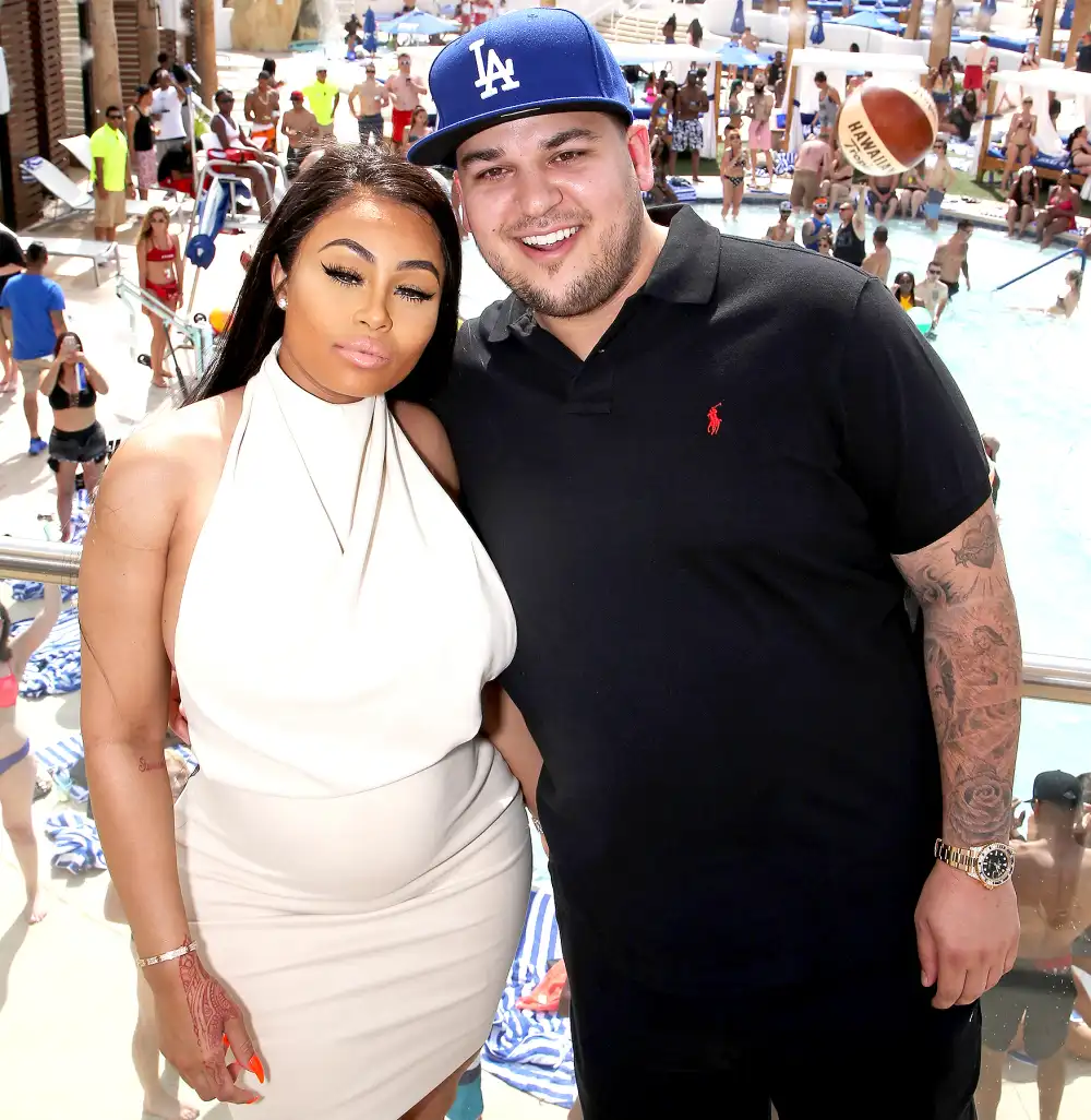 Blac Chyna and Rob Kardashian attend the Sky Beach Club at the Tropicana Las Vegas on May 28, 2016 in Las Vegas, Nevada.