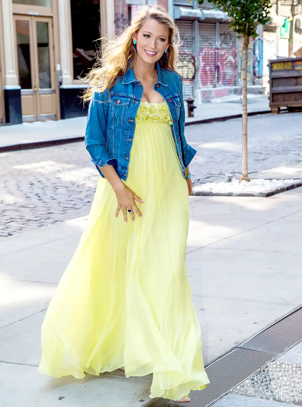 Blake Lively heads to her hotel on June 20, 2016, in New York City.