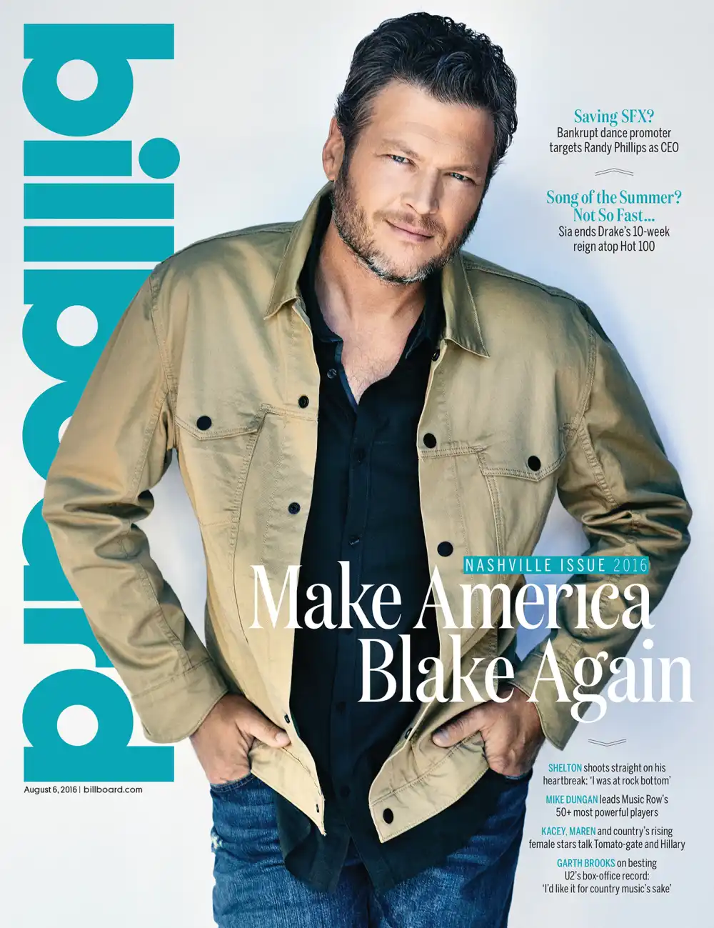 Blake Shelton on &lsquo;Billboard.&rsquo;
