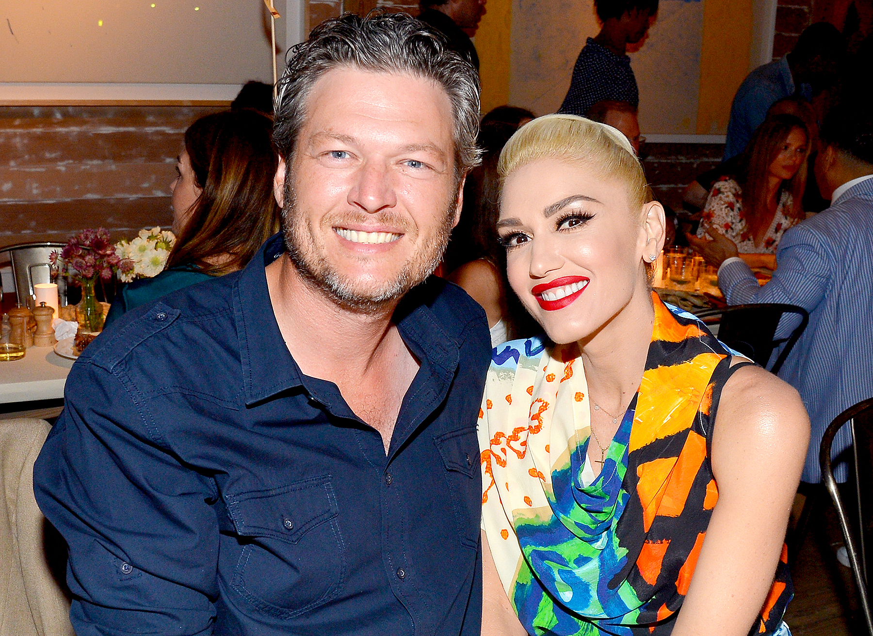 Blake Shelton and Gwen Stefani attend the Apollo in the Hamptons 2016 party at The Creeks on August 20, 2016 in East Hampton, New York.