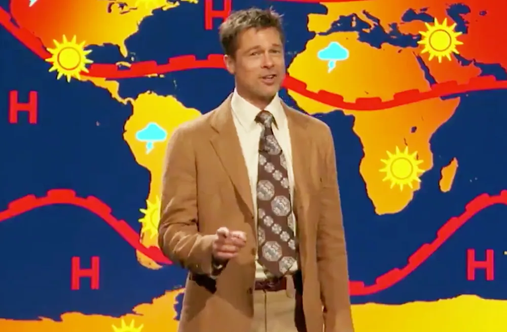Brad Pitt weatherman The Jim Jefferies Show