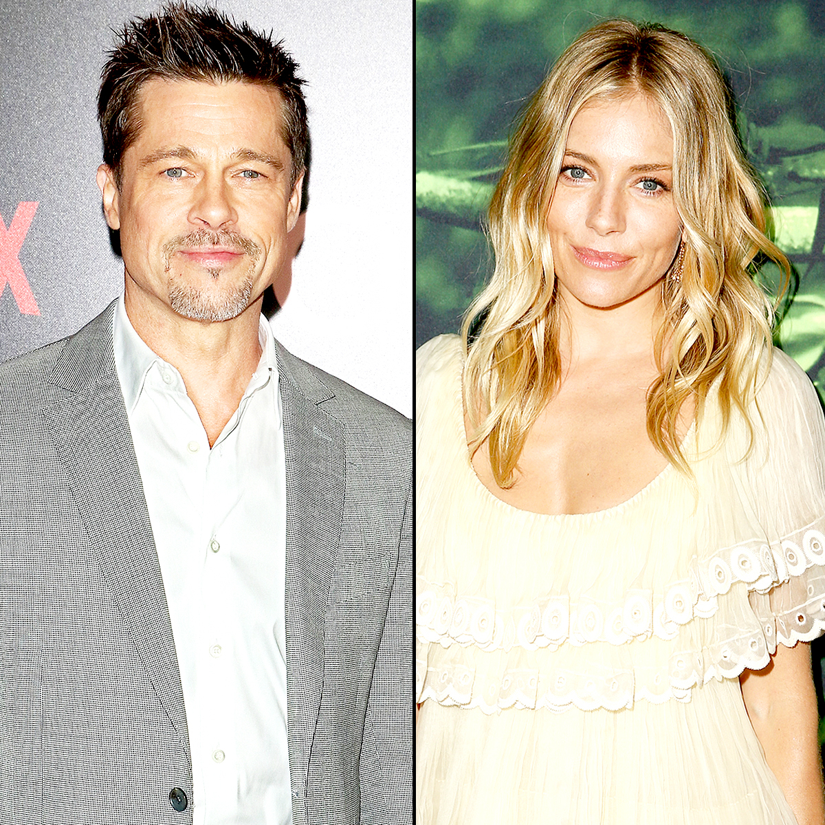 Brad Pitt and Sienna Miller