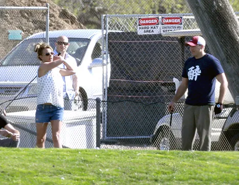 brit and david golfing