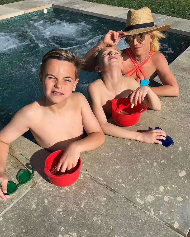 Sean Preston, Jayden James and Britney Spears