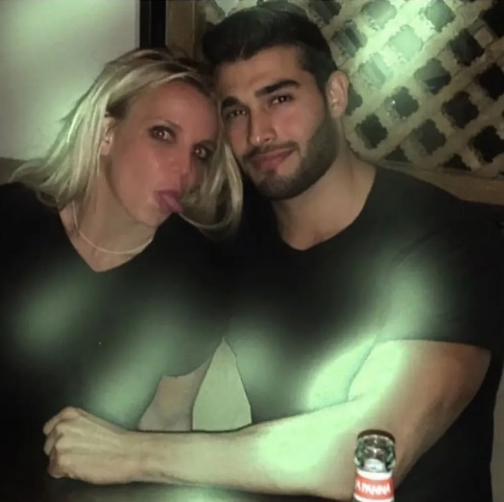 Britney Spears and Sam Asghari on a date in November