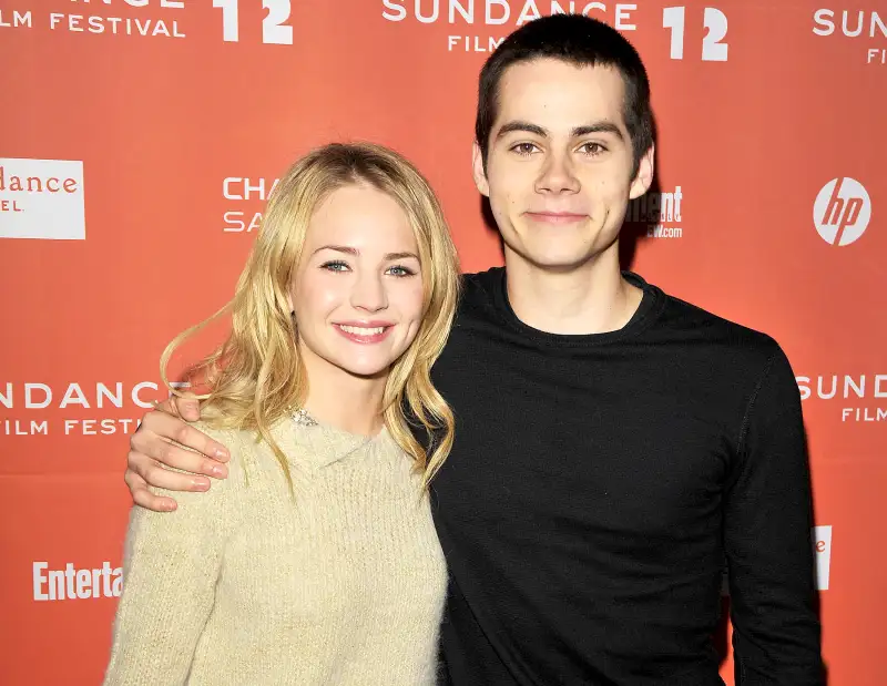 Britt Robertson and Dylan O'Brien arrive at "The First Time" Premiere at Eccles Center Theatre on January 21, 2012 in Park City, Utah.