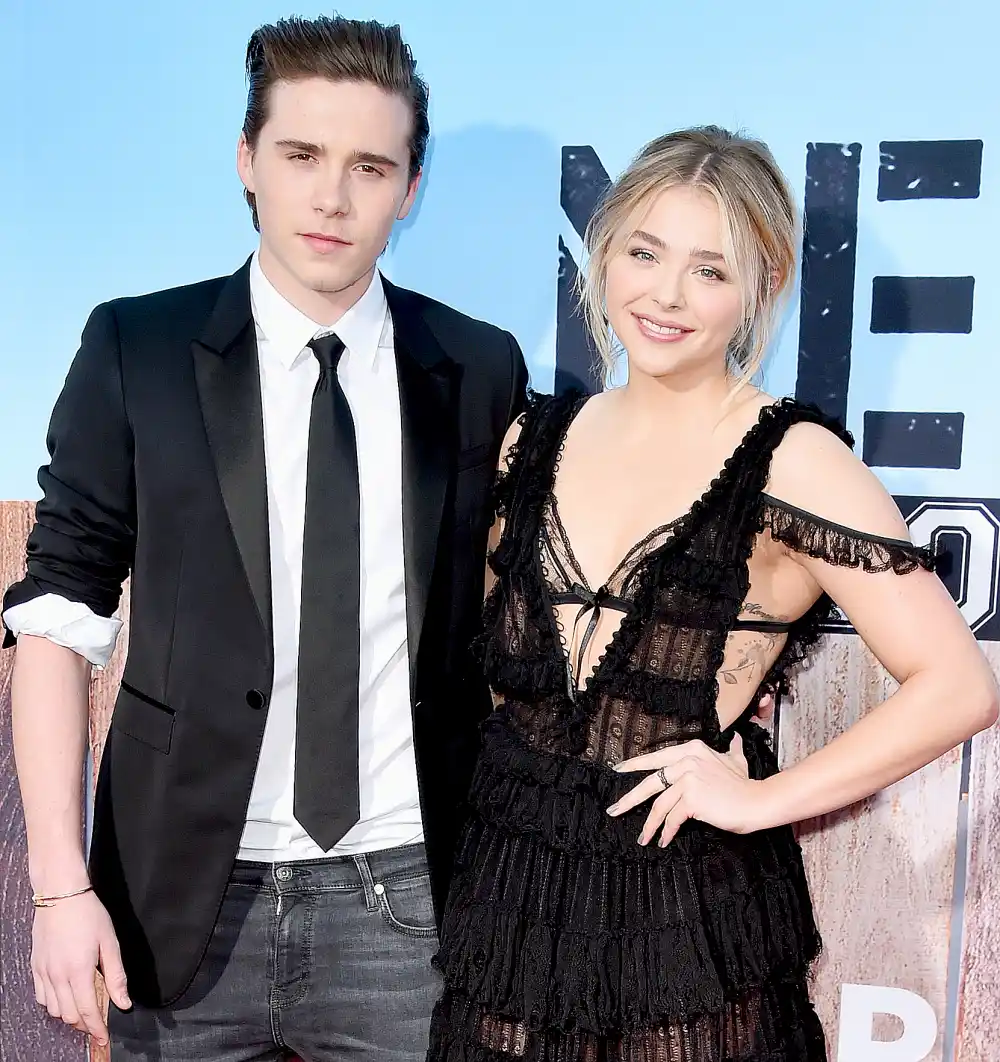 Brooklyn Beckham and Chlo&euml; Grace Moretz attend the premiere of Universal Pictures'