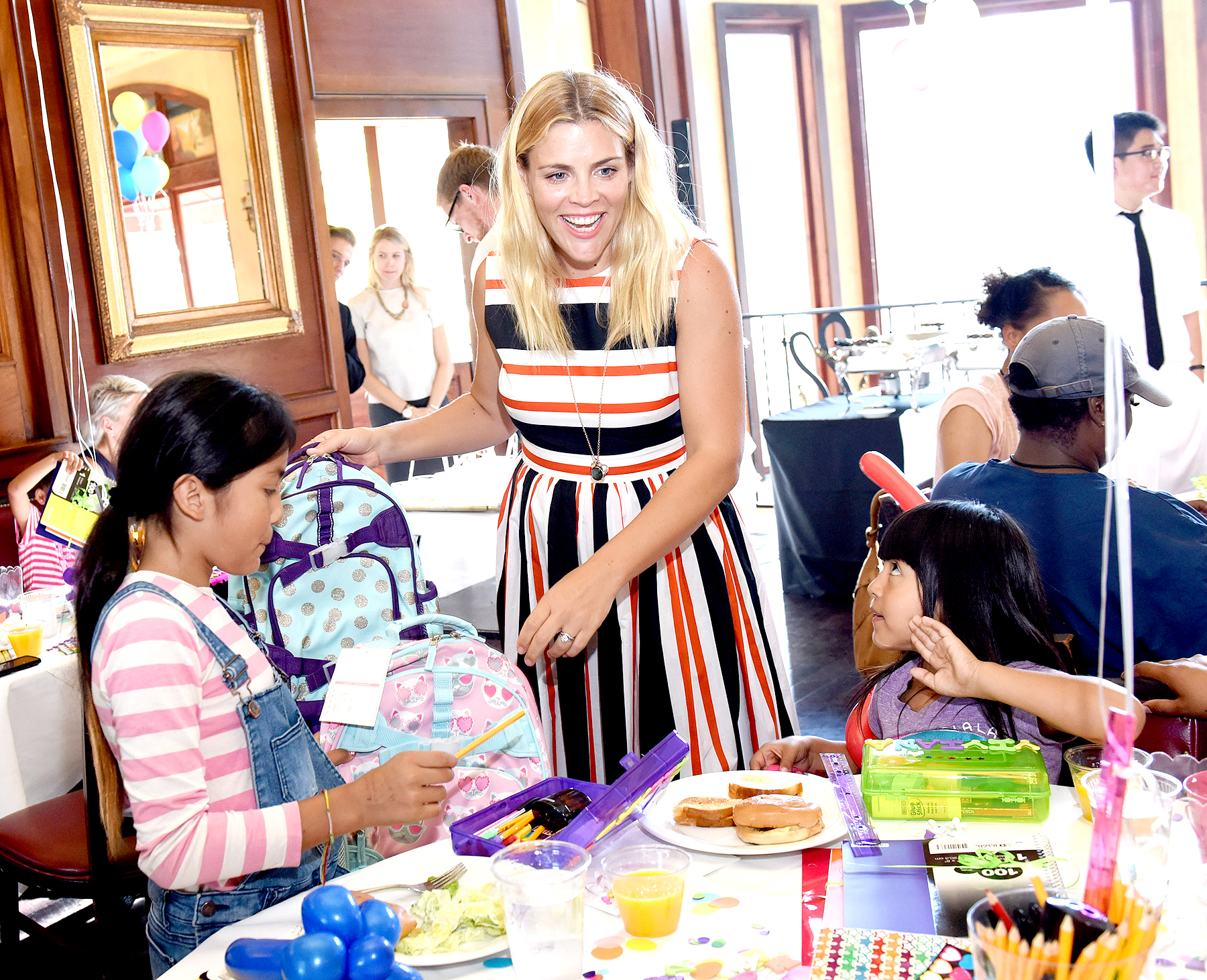 Busy Philipps hosts the Baby2Baby Back To School event at The Grove Los Angeles on August 3, 2016 in Los Angeles, California.