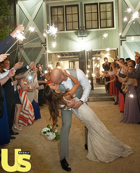 Jana Kramer and Michael Caussin kissing