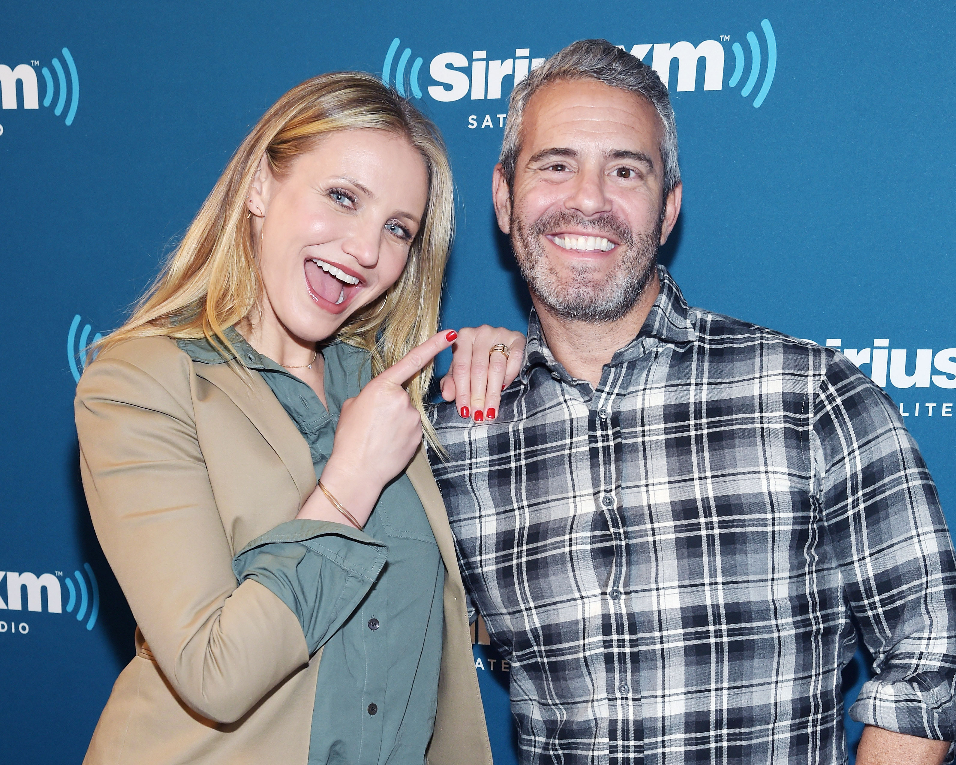 Cameron Diaz and Andy Cohen
