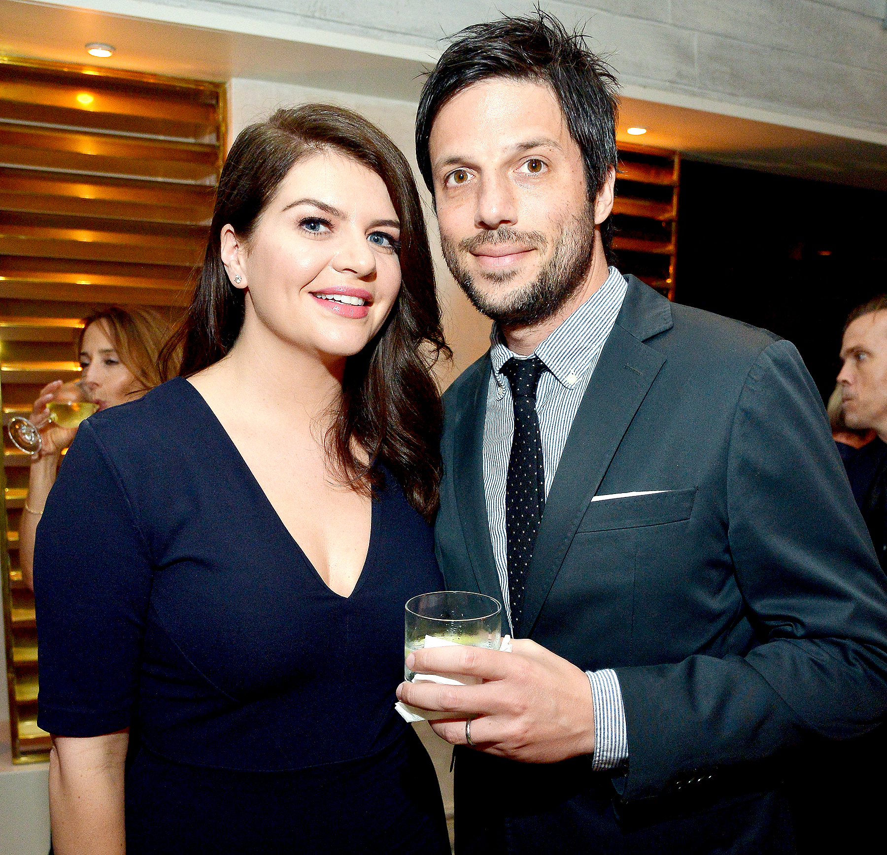 Casey Wilson and David Caspe attend the premiere of Amazon's new series "One Mississippi" on August 30, 2016 in Los Angeles, California.