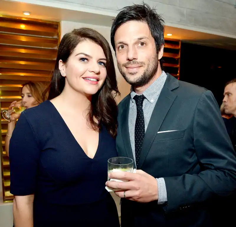 Casey Wilson and David Caspe attend the premiere of Amazon's new series "One Mississippi" on August 30, 2016 in Los Angeles, California.