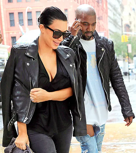 Kim Kardashian and Kanye West