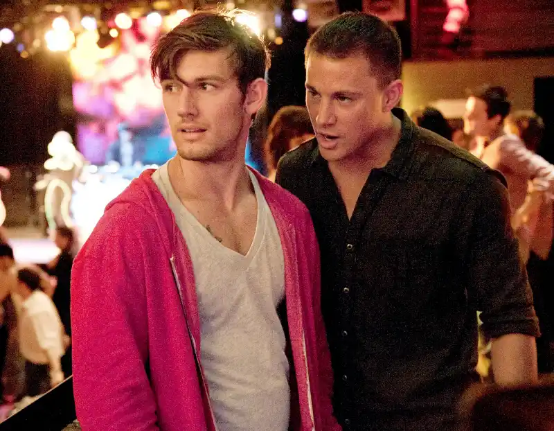 Alex Pettyfer and Channing Tatum in Magic Mike.