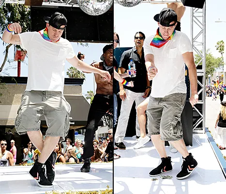 channing dancing at LA pride