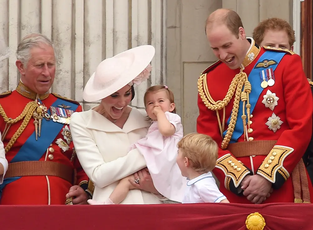 Prince Charles, Kate, Charlotte, George, William, Harry