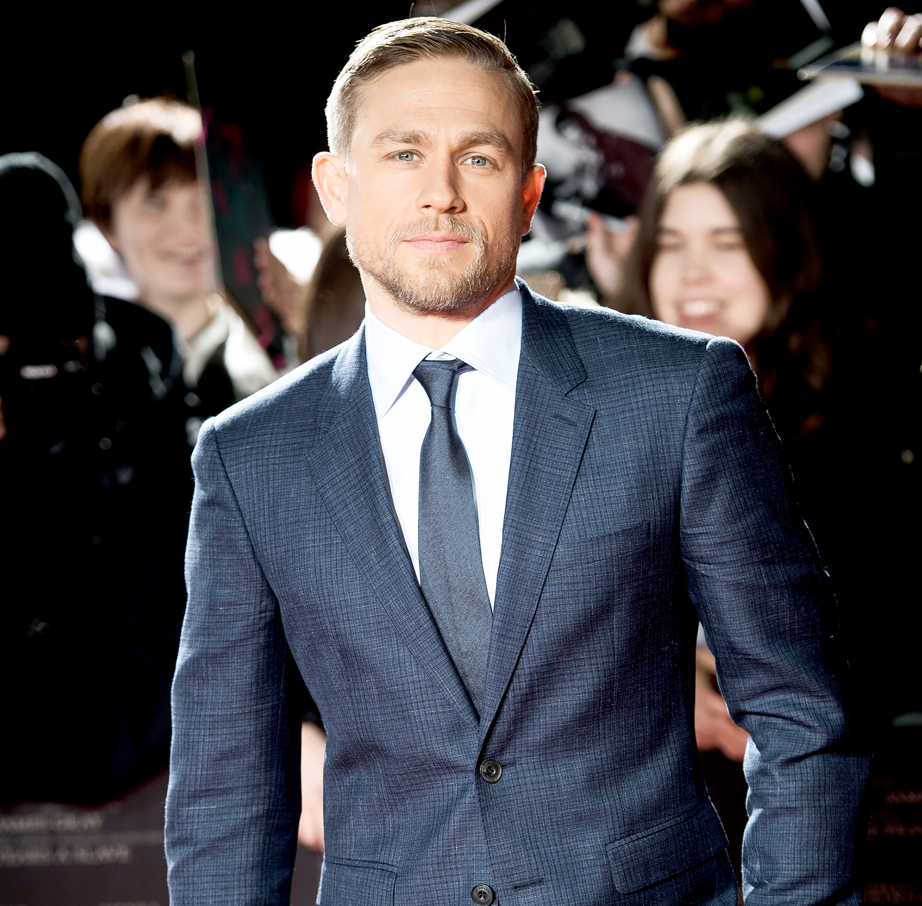 Charlie Hunnam arrive at The Lost City of Z UK premiere on February 16, 2017 in London, United Kingdom.