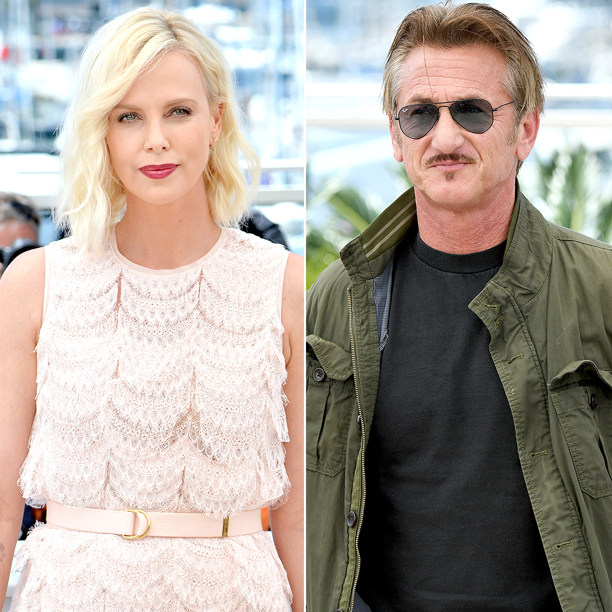 Charlize Theron and Sean Penn.