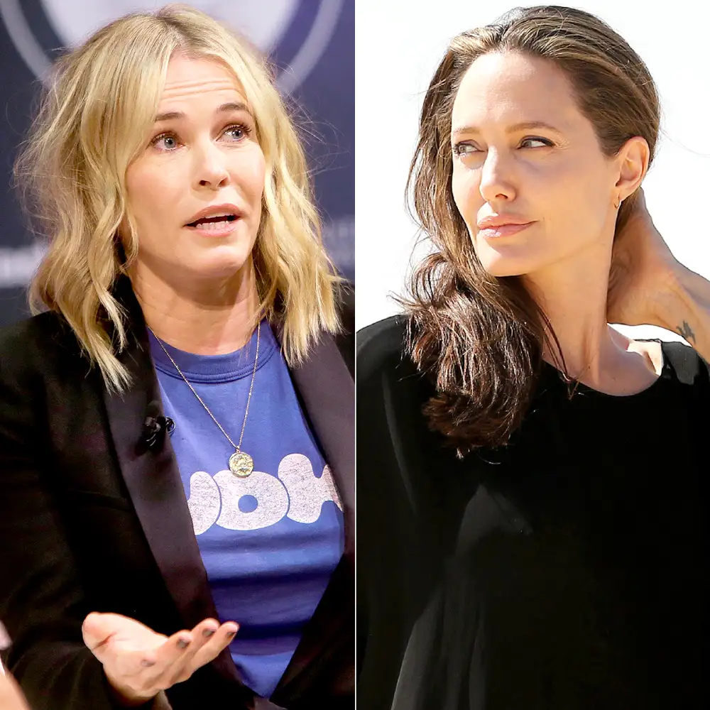 Chelsea Handler and Angelina Jolie