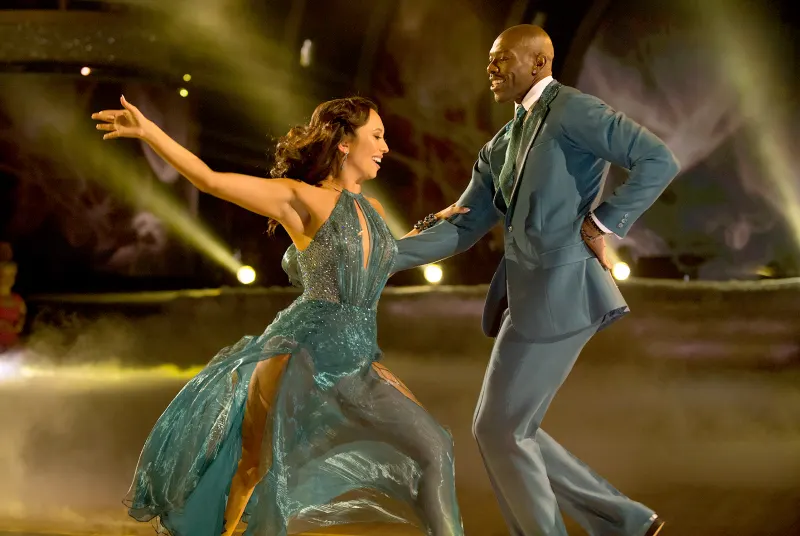 Cheryl Burke and Terrell Owens on Dancing With The Stars. ABC/Eric McCandless / ABC Via Getty Images